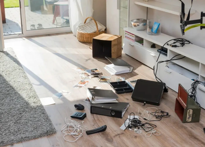 خانه به هم ریخته بعد از سرقت منزل